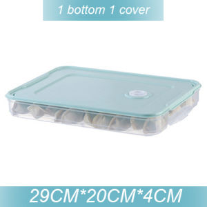 Food Container Storage Box Multilayer Frozen Dumpling Storage Box Refrigerators Receive Egg Boxes 冷冻饺子盒 多功能冰箱保鲜盒