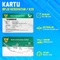Cetak Kartu / Card KIS/BPJS, BPJS Ketenagakerjaan, NPWP, PLN 2 Sisi Bahan PVC. 