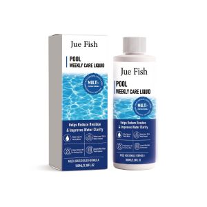 Jue Fish swimming pool purification liquid gentle cleaning odor turbid impurities clear without hurting the skin enjoy swimming