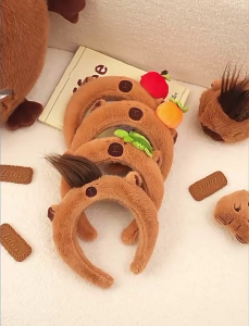Hợp Thời Trang Headband Hairbands Capybara Dây Buộc Tóc Thời Trang bờm tóc Phụ kiện tóc Vật Liệu Sang Trọng Quà Tặng Cho Nữ Phụ nữ