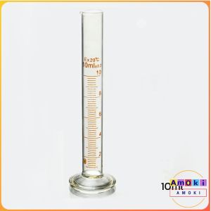Amoki Glass Measuring Cylinder 5ml/10ml/25ml/50ml/100ml Laboratory Measure Tube