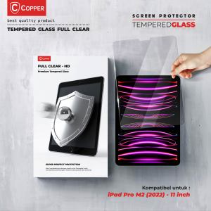 iPad Pro M2 / 11" (2022) - COPPER TEMPERED GLASS FULL CLEAR