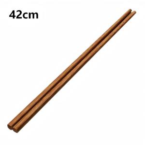 Hot Pot Chopsticks 42cm Length Mango Wood Cooking Chopsticks for Safe Oil Frying