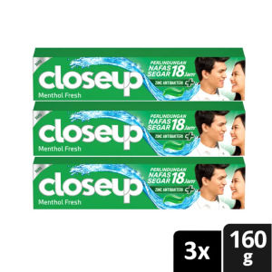 Closeup Ever Fresh Toothpaste Anti Bacterial 160gr x3