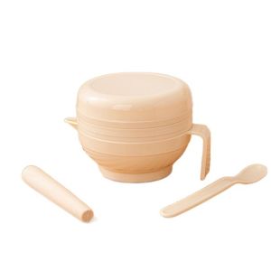 BOBOTYU 7Pcs Citrus Juicer Food Grinding Bowl Set Stackable Portable Baby Manual Grinder Kit BPA-free Food Grade Toddler Food Mills with Mash Bowl Fruit