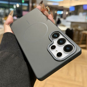 Luxury Matte Magnetic Phone Case Compatible For Samsung Galaxy A56 A55 A54 A53 A52 A36 A35 A34 A33 A32 A26 A25 A24 A16 A15 A14 A13 A12 A06 4G 5G A05 A05s A04 Shockproof PC Hard Back Cover Casing