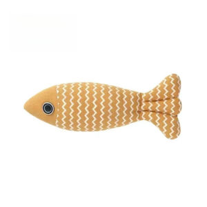 [SG SELLER] Cat Toy Catnip Fish Self-Hi Relieving Stuffy Linen Simulation Fish Kitten Molar Funny Cat Stick Bite Not Rotten Cat Toy