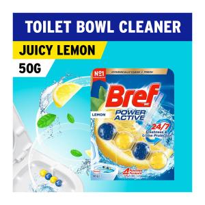 Bref Power Active Automatic Toilet Bowl Cleaner - Juicy Lemon 50G