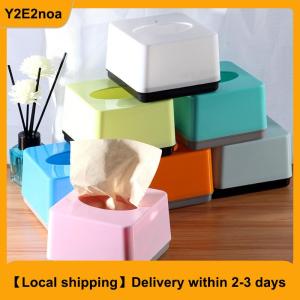 【Local shipping】 Commercial Grade Square Plastic Tissue Box Home Restaurant Living Room Drawer Type Can Print Logo Easy To Assemble Tissue Box