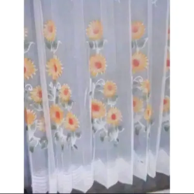 Gorden Vitrase 100x200 motif bunga matahari warna selambu gorden motif bunga warna dalaman gorden Vitras warna pelapis gorden Gorden siang