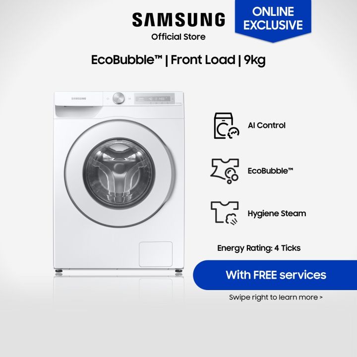 Samsung Ww T Dhh Sp Front Load Washing Machine Kg Ticks With Ecobubble Online