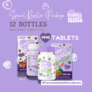 Reseller Bundle PURPLE HEARTS Immuni Mighty Smarty Veggie and Fruity Multivitamin Supplements