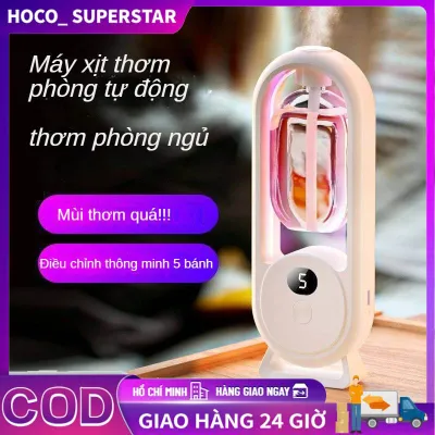 Máy Xịt Thơm Phòng Tự Động - Máy Khuếch Tán Tinh Dầu Đa Năng Khử Mùi Nhà Tắm/Phòng Ngủ Thiết Kế Sáng Tạo Hoạt Động Không Ồn