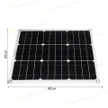 (Dikirim Dari Jakarta)Kit Panel Surya Portabel 100W Kit Pengisi Daya USB DC Ganda dengan Pengontrol Tenaga Surya sel surya panel. 