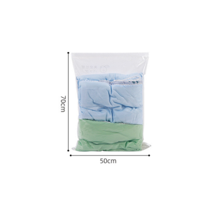 High-Capacity 3D Vacuum Storage Bag No Pump Required Household Compression Sealed Bag Reusable Vacuum Storage Bag Clothes Quilt Pillow Space Saving Travel Compression Bag