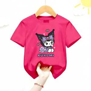 Atasan Kaos Anak Perempuan KUROMI Usia 1-12 Thn