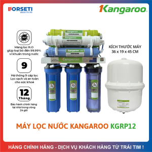Máy Lọc Nước RO KGRP12 Kangaroo Chính Hãng 9 Lõi Lọc Bảo Hành 1 Năm Toàn Quốc Thiết Kế Nhỏ Gọn Để Gầm Bếp