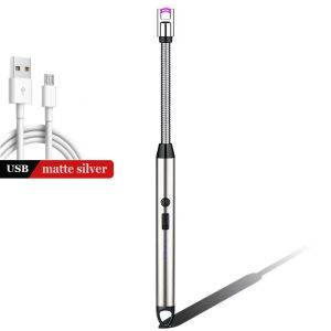 360° Head Rotatable Lighter Flameless Lighters Electric lighters Chargeable USB Arc Kitchen Gas Stove Lighter Safety Fire Starter