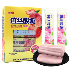 趣迪熊-拉丝酸奶-原味/葡萄味/白桃味 390克 QU DI XIONG-Yogurt Candy-Original/Grape/Peach 390G
