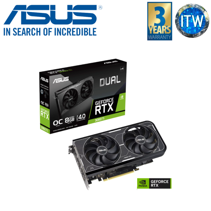 ITW | ASUS Dual GeForce RTX 3060 Ti OC Edition 8GB GDDR6X Graphic Card ...