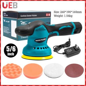 Cordless Auto Buffer and Polisher Variable Speed Rotary Car Polishing Machine 2500-5000 RPM for Waxing Buffing Sanding