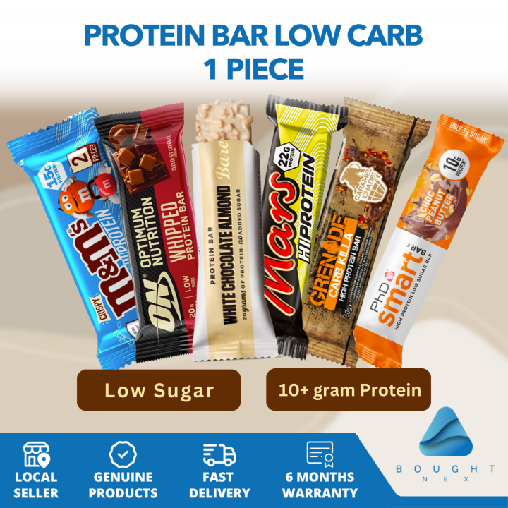Protein Bar Low Carb 1pcs Various Brands and Assorted Flavors Post