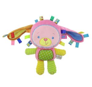 Happy Monkey Baby Plush Toy Rattle Teether 20X35cm