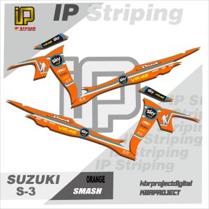 STRIPING SMASH - Sticker Striping Variasi List Suzuki SMASH S-3 DESAIN IP STRIPING
