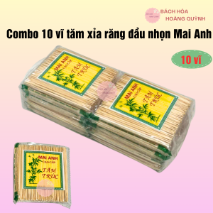 Combo 10 gói tăm trúc xỉa răng cao cấp .