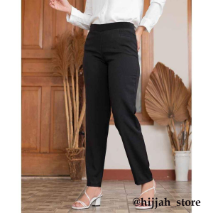 CELANA KANTOR FORMAL KERJA WANITA SLIMFIT BAHAN DASAR KAIN . SIZE S-5L