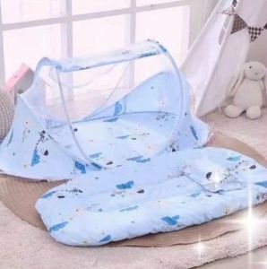 มุ้ง ที่นอนและมุ้งครอบเด็ก ครบชุด ALL IN One มุ้งนอนกันยุงแบบพกพา สำหรับเด็ก