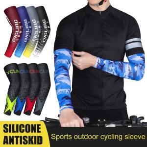 【NEW A 】1Pair Ice Silk Cooling Arm Sleeves Anti-UV Sunburn Arm Cover for Running Cycling Driving Hiking Mountaineering Golf Sports