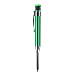 NOBLELYN 2.8mm Deep Hole Marking Pencil All Metal Built-in Sharpener Solid Carpenter Pencil Multifunctional Long Head Propelling Pencil Woodworking Construction