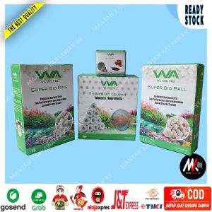 VIVARIA Media Filter Premium Rumah Bakteri Aquarium Super Bio Ring Porous Penjernih Air Laut Tawar
