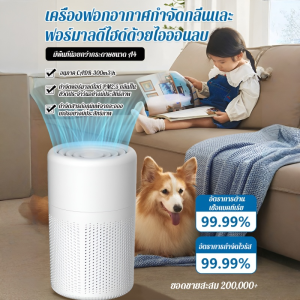 เครื่องฟอกอากาศกำจัดกลิ่นและฟอร์มาลดีไฮด์ด้วยประจุลบ ไอออนลบสำหรับใช้ในบ้าน เครื่องฟอกกาศ เครื่องกรองอากาศ กรองฝุ่น การฟอกอากาศอัจฉริยะ Air Purifier