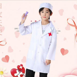 [15-55kg] Áo Blue Bác Sĩ + Mũ Cho Bé Trai Bé Gái Size To. Trang Phục Hóa Trang Docter for Kids Hàng Đẹp