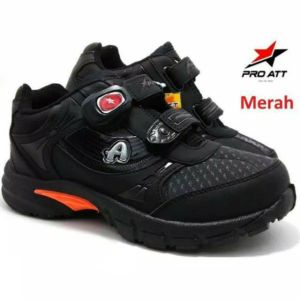 Sepatu Sekolah Anak SD SMP Lembut Hitam Putih Pro ATT Magnet MGG 420/MGP 457