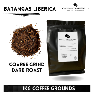 Coffee Grounds PH - (Kapeng Barako) Batangas Liberica 1kg Coarse Grind Dark Roast Coffee | For French Press Coffee Maker