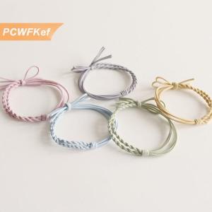 【PCWFKef】 Tay dệt nơ đầu dây nữ tính khí đơn giản thanh lịch tóc Tie quà tặng cho bạn gái