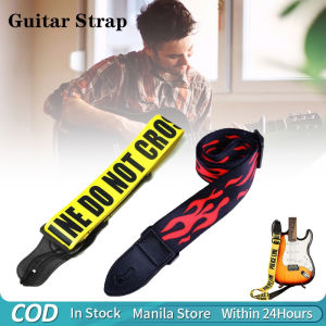 Guitar Strap Ethnic Style Thicken Adjustable Nylon Guitar Belt Colorful Printing Ukulele Bass Electric Guitar Strap Accessories