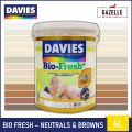 Davies Bio Fresh Anti-Bacterial , Odorless and Washable Paint Semi-Gloss Finish Ultra White (BF-51005) - 4L Biofresh Bio-Fresh. 
