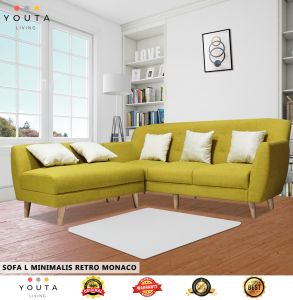 SOFA L PUTUS MINIMALIS RETRO MONACO