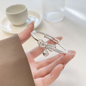 กำไลข้อมือ กำไลข้อมือสลักอักษร กำไลแฟชั่นเกาหลี กำไลผู้หญิง - 3 รายการ