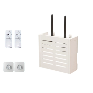 Multiple Functional Wall Mounted routers Storage Box for Home Office Cable Management