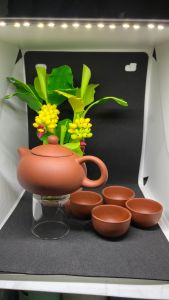 ชุดชงชา ชุดชงชาดินเผากาน้ำชาดินเผากาดินเผา ปลอดภัย ใช้ได้นาน1ชุดมีกา1ถ้วย4พร้อมถุงกระดาษดูหรูหรามาก