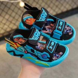 รองเท้าแตะเด็กพื้นนิ่มแบบรัดส้นร​​องเท้าแตะพ ื้นนิ่มเหมาะกับเดินชายหนดแฟชั่นฤดูร้อ สําหรับเด็กผู้ชายอายุ 2-8 ปี -Nova