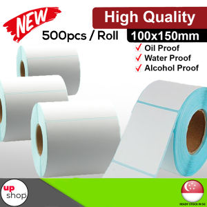Shipping Label Sticker Label 100mm X 150mm (500 pcs/roll) / Barcode / thermal printer sticker labels / stickers  Large Shipping Labels / barcode label / thermal printing / thermal labels / courier label