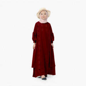 Bashadzie Dress Kids Baju Gamis Anak Perempuan Usia 5Th Sampai 12Th Busana Muslim Anak Mix Swaroski