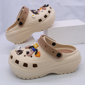 LAYTENY Sandal Kodok Wanita Dewasa Platform Sandal Jelly Baim Wedges Sepatu Baim Sendal Fuji EVA