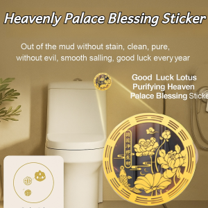 [Masters Recommendation] Good Luck Lotus Purifying Heavenly Palace Blessing Sticker For Home Decor And Protection